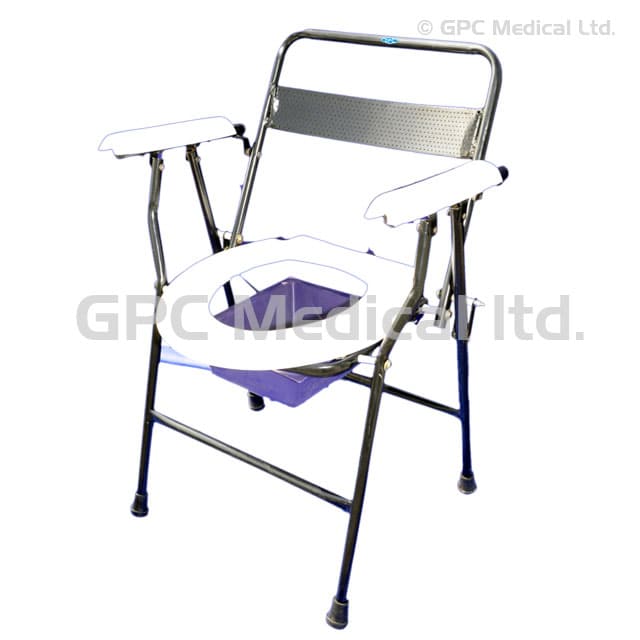 Folding Commode Chair With Back